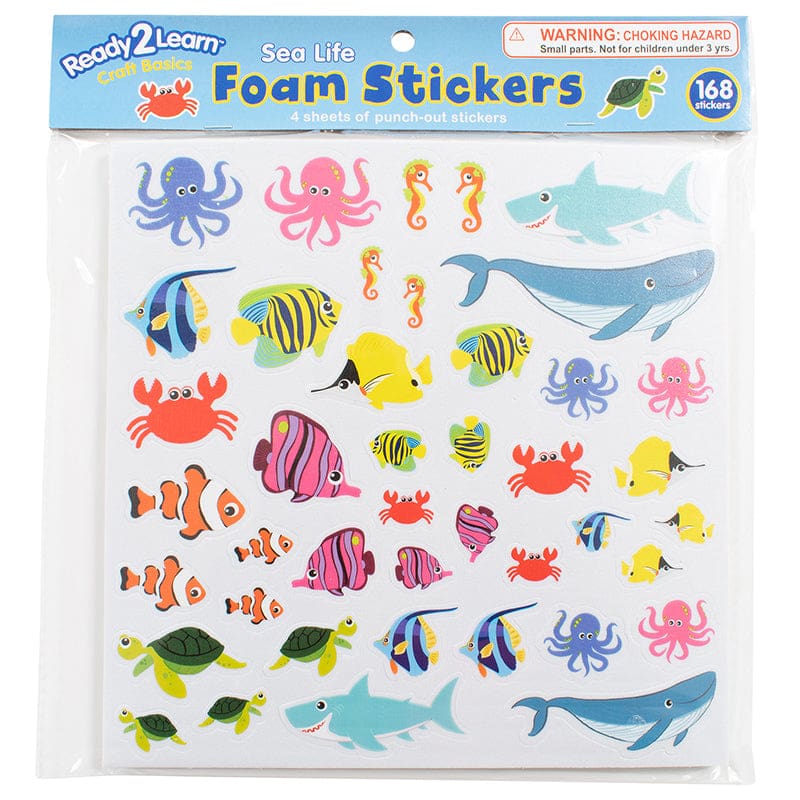Foam Stickers - Sea Life (Pack of 6) - Stickers - Learning Advantage