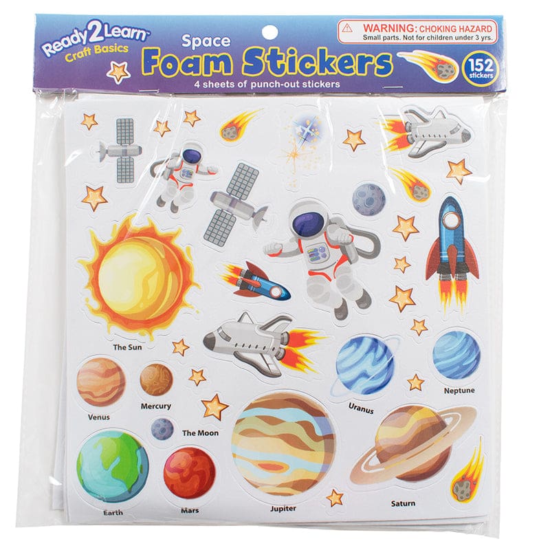 Foam Stickers - Space (Pack of 6) - Stickers - Learning Advantage