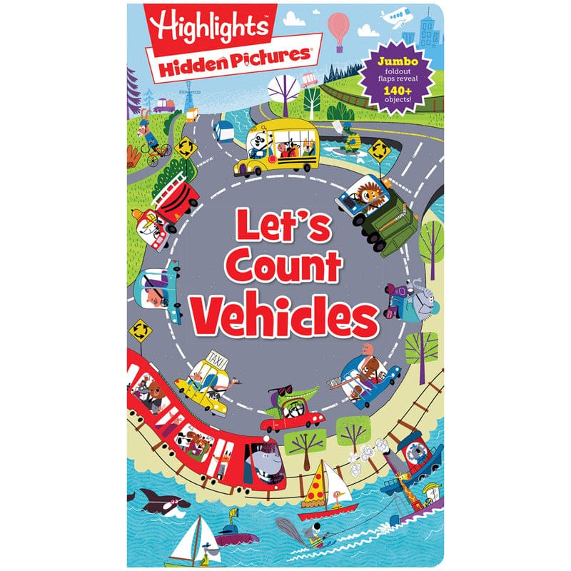 Foldout-Fun Puzzle Books Lets Count Vehicles Highlights (Pack of 6) - Counting - Highlights For Children