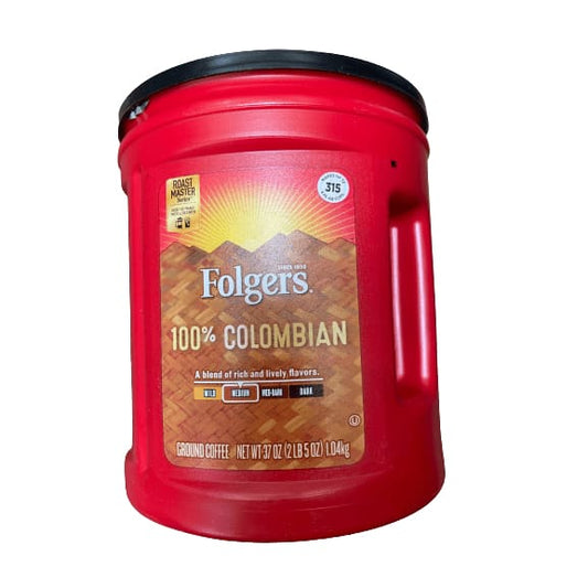 Folgers Folgers 100% Colombian Ground Coffee, 37-Ounce