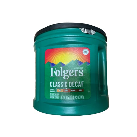 Folgers Folgers Classic Decaf Ground Coffee, Medium Roast, 30.5-Ounce