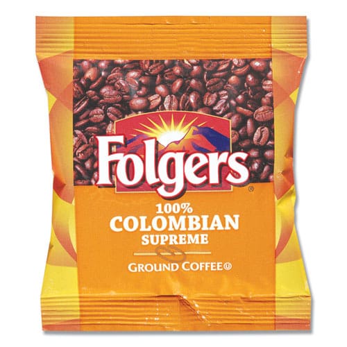 Folgers Coffee 100% Colombian Ground 1.75oz Fraction Pack 42/carton - Food Service - Folgers®