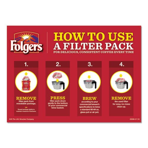 Folgers Coffee Filter Packs 100% Colombian 1.4 Oz Pack 40/carton - Food Service - Folgers®