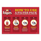 Folgers Coffee Filter Packs Decaffeinated Classic Roast 9/10oz 10/pack 4 Packs/carton - Food Service - Folgers®
