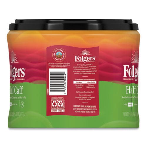 Folgers Coffee Half Caff 22.6 Oz Canister - Food Service - Folgers®