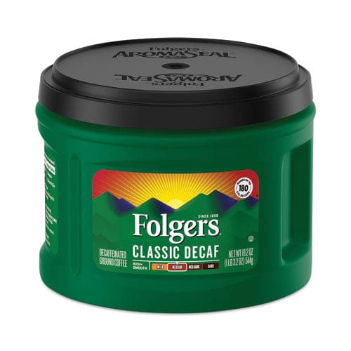 Folgers Ground Coffee Classic Roast Decaffeinated Ground 19.2 Oz Can 6/carton - Food Service - Folgers®