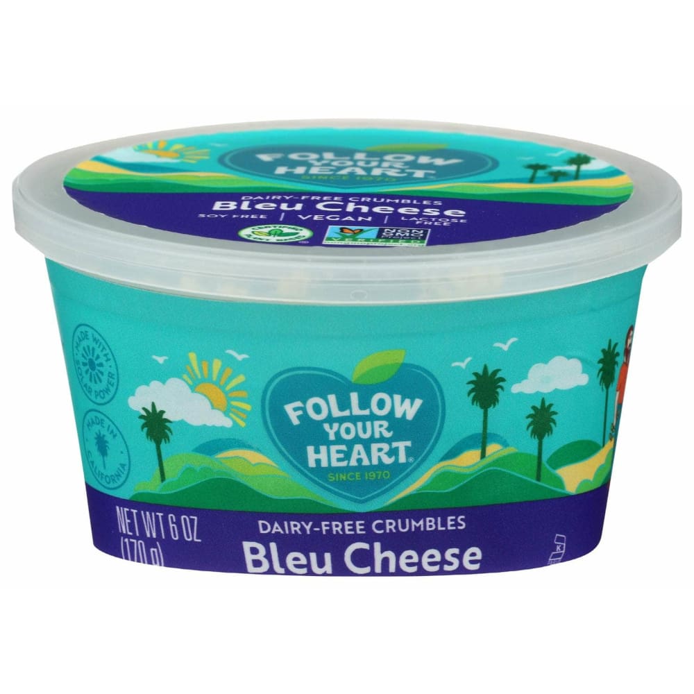 FOLLOW YOUR HEART Grocery > Refrigerated FOLLOW YOUR HEART Dairy Free Bleu Cheese Crumbles, 6 oz