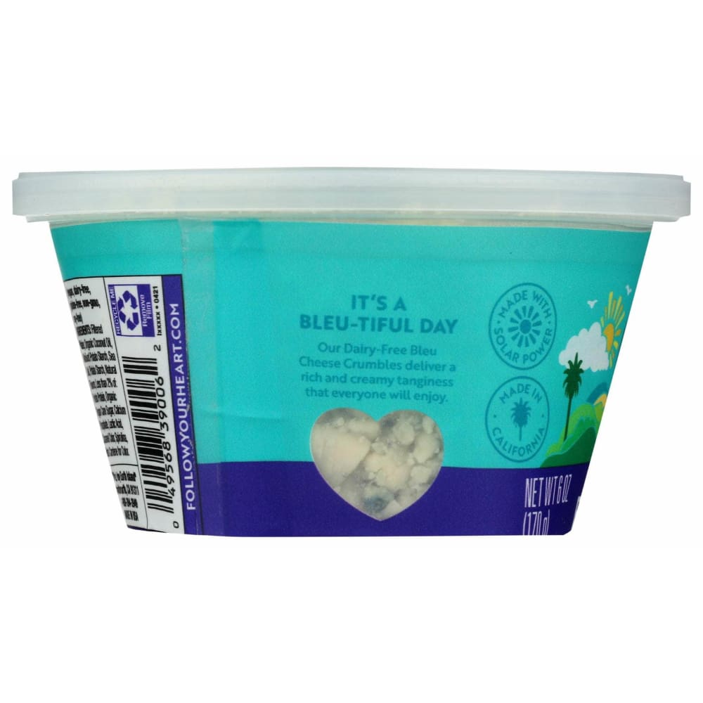 FOLLOW YOUR HEART Grocery > Refrigerated FOLLOW YOUR HEART Dairy Free Bleu Cheese Crumbles, 6 oz