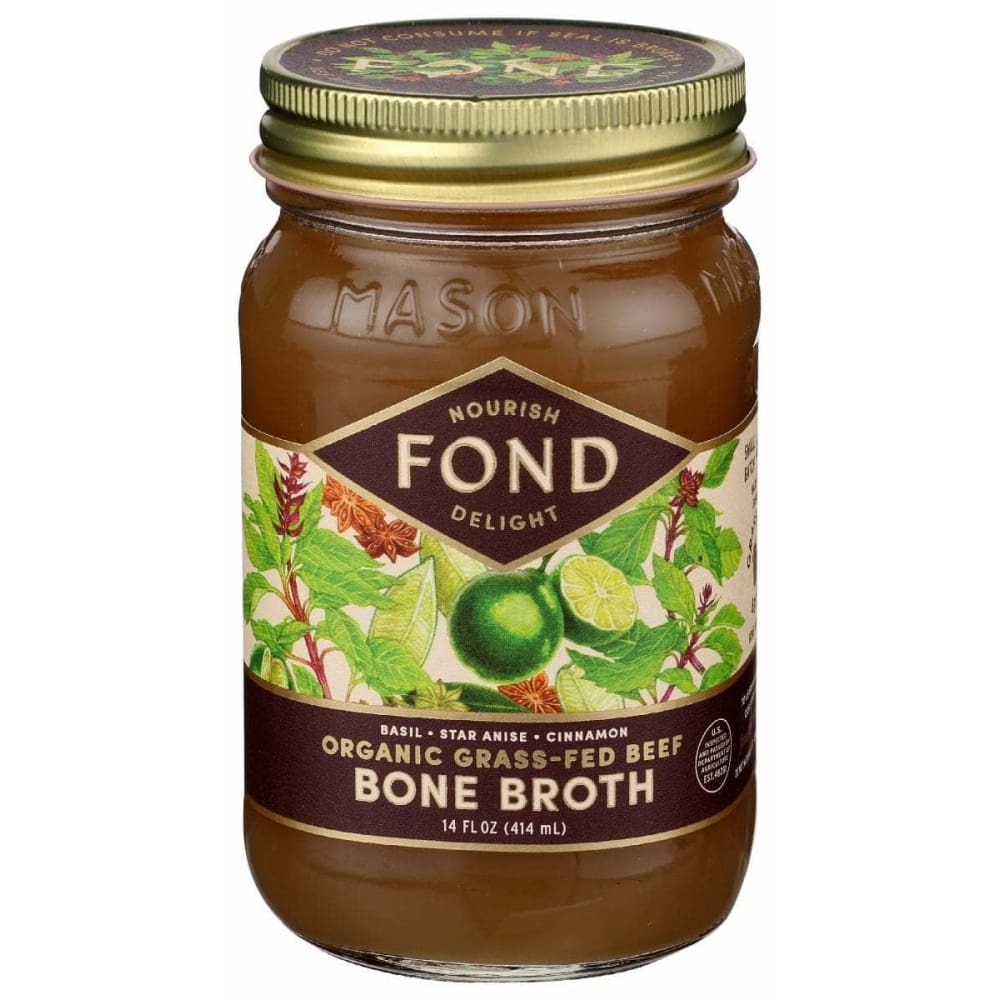 FOND BONE BROTH Fond Bone Broth Beef Bone Broth Basil Anise, 14 Fo