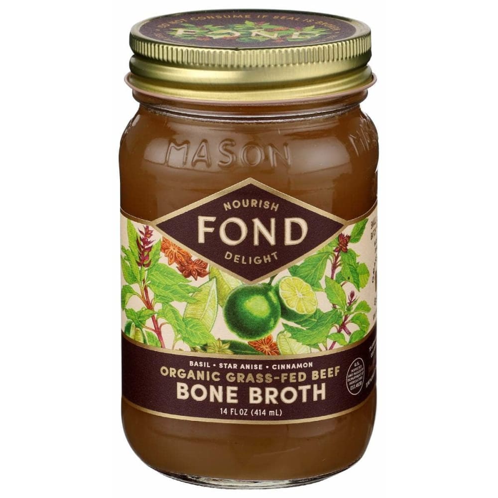 FOND BONE BROTH Fond Bone Broth Beef Bone Broth Basil Anise, 14 Fo