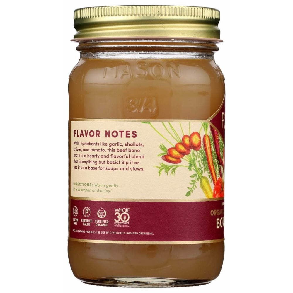 FOND BONE BROTH Fond Bone Broth Beef Bone Broth Garlic Thyme, 14 Fo