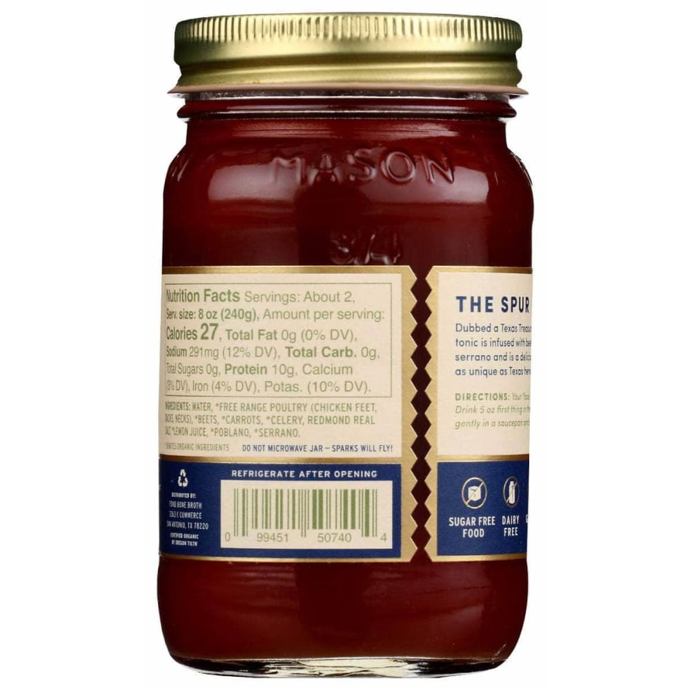 FOND BONE BROTH Fond Bone Broth Chicken Bone Broth Beet Poblano, 14 Oz