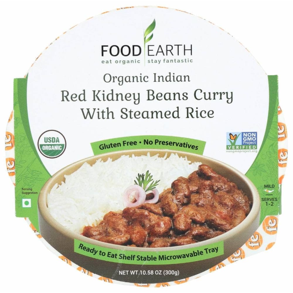 FOOD EARTH FOOD EARTH Entree Bean Curry Rice, 10.58 oz