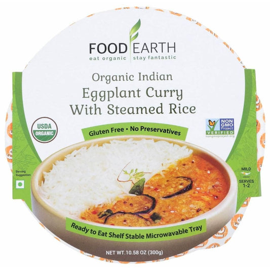 FOOD EARTH FOOD EARTH Entree Eggplnt Curry Rice, 10.58 oz