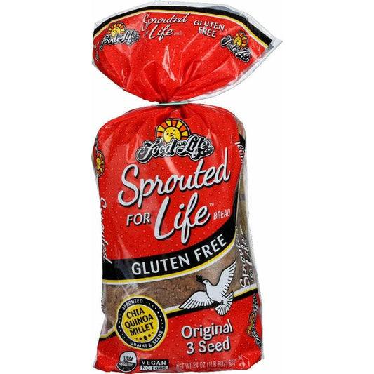 FOOD FOR LIFE FOOD FOR LIFE Sprouted for Life Gluten Free Original 3 Seed Bread, 24 oz