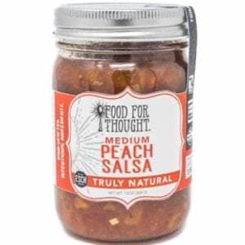 FOOD FOR THOUGHT Grocery > Pantry > Dips FOOD FOR THOUGHT: Salsa Peach, 13 oz