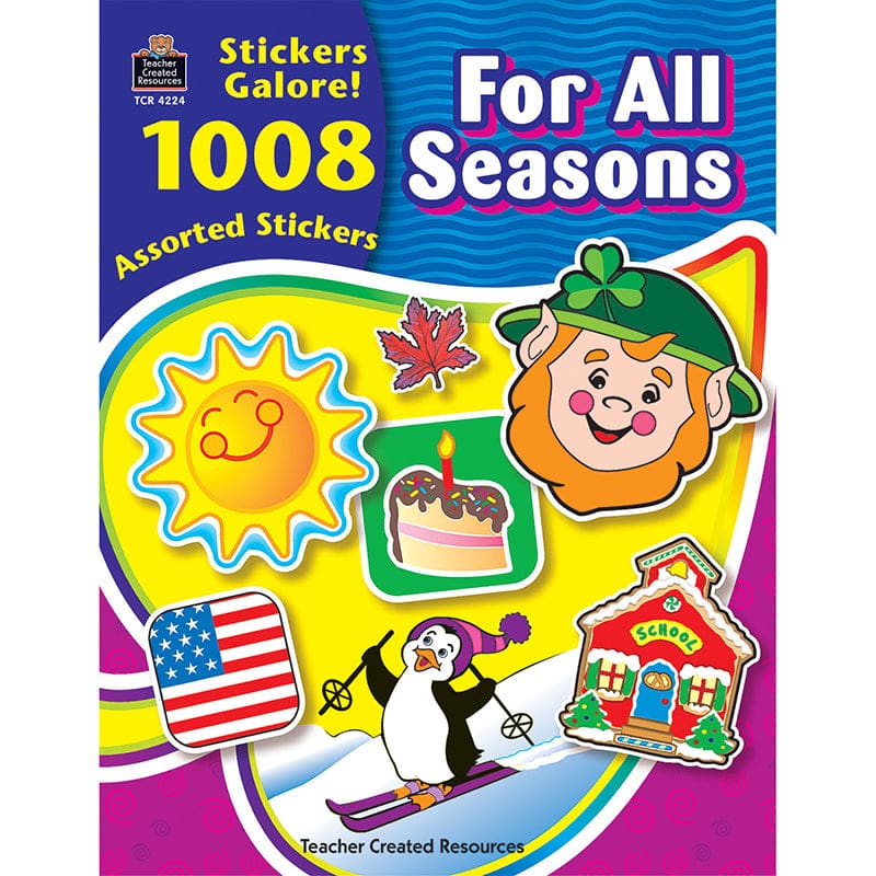 For All Seasons Sticker Book 1008Pk (Pack of 2) - Holiday/Seasonal - Teacher Created Resources