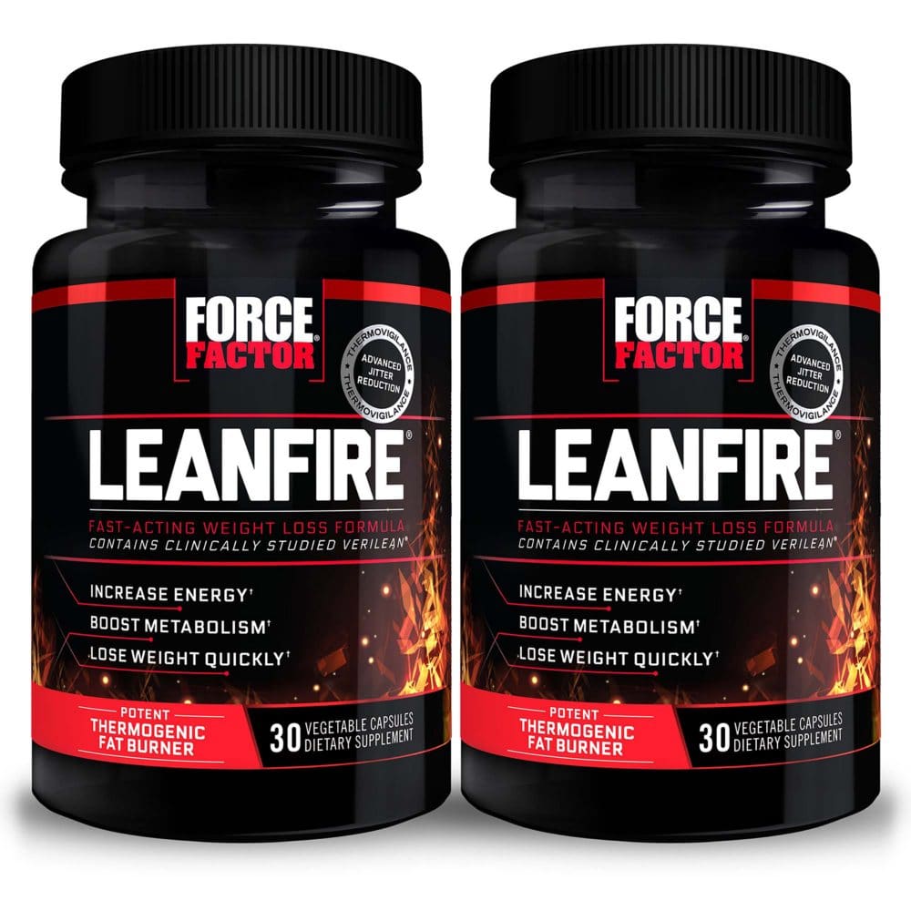 Force Factor LeanFire Thermogenic Fat Burner (30 ct. 2 pk.) - Supplements - Force Factor
