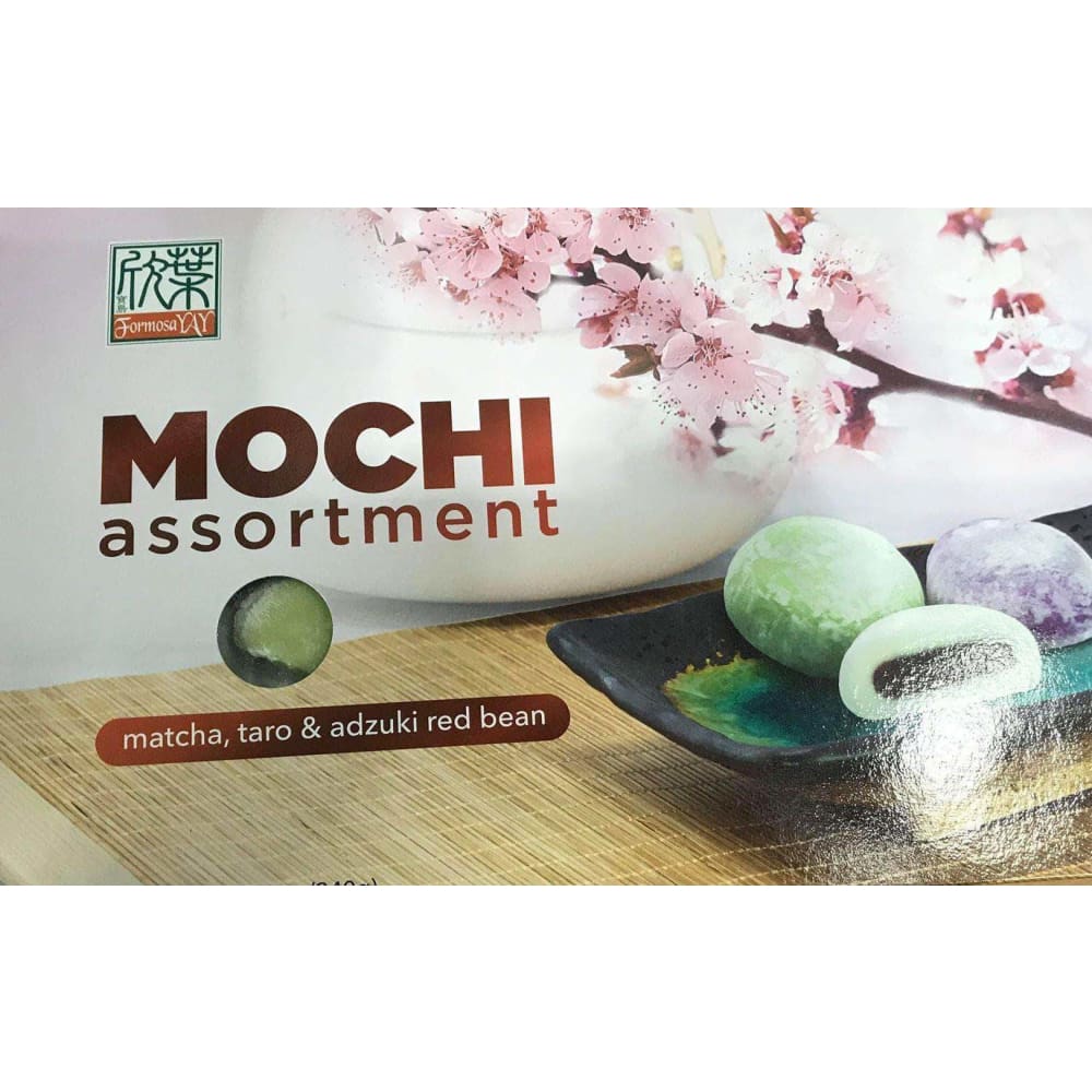 Formosa Japanese Mochi Assortment Pack with Matcha Green Tea, Taro, & Red Beam, 29.6 oz - ShelHealth.Com