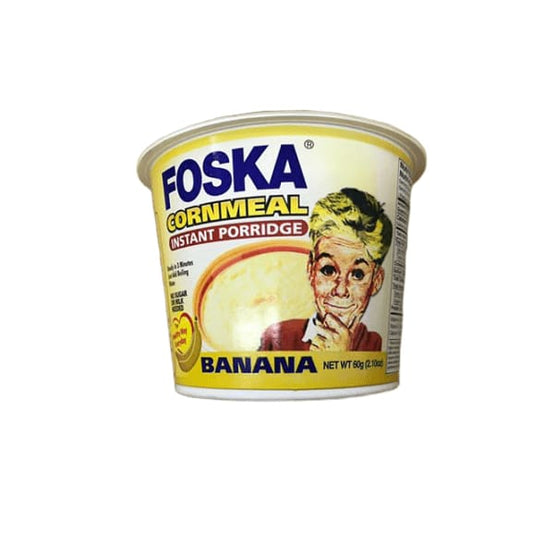 Foska Banana Cornmeal Instant Porridge, 2.1 oz - ShelHealth.Com