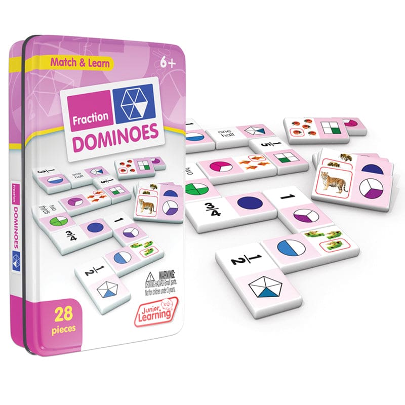Fractions Dominoes (Pack of 6) - Dominoes - Junior Learning