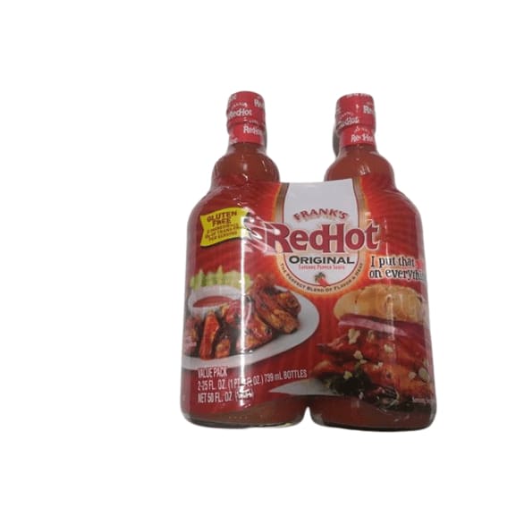 Frank's Red Hot Original Wing Sauce, 2 pk./25 oz. - ShelHealth.Com