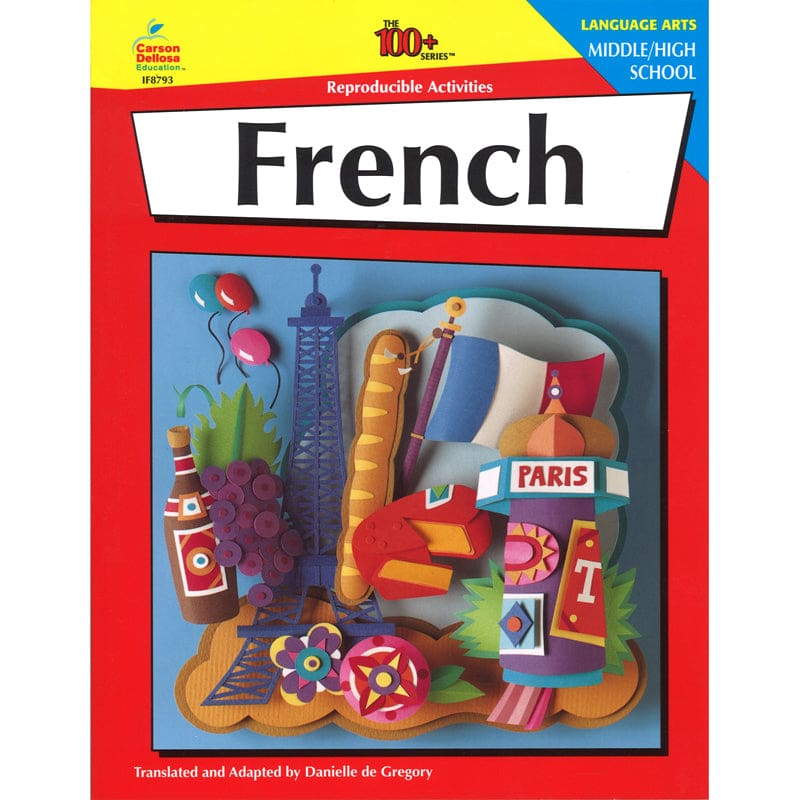 French Middle/High School 100+ (Pack of 3) - Foreign Language - Carson Dellosa Education
