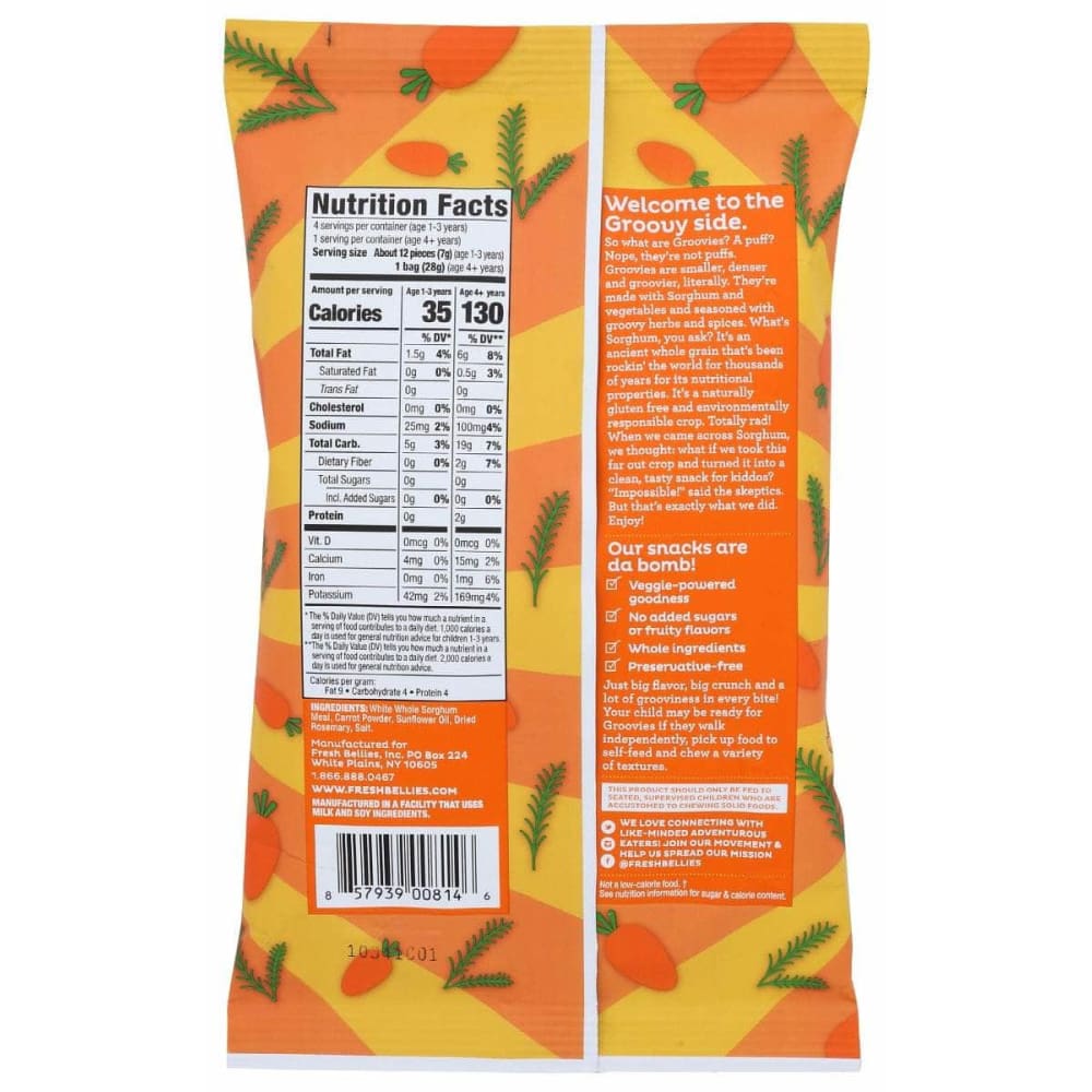 FRESH BELLIES Fresh Bellies Baby Food Rosemary Carrot, 1 Oz