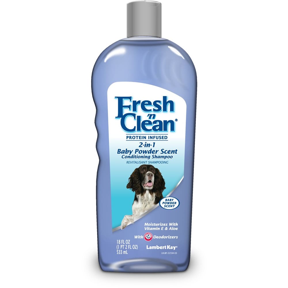Fresh N Clean 2in1 Protein Infused Conditioning Shampoo Baby Powder Scent 18 fl. oz - Pet Supplies - Fresh N Clean