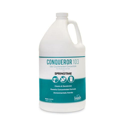 Fresh Products Conqueror 103 Odor Counteractant Concentrate Springtime 1 Gal Bottle 4/carton - Janitorial & Sanitation - Fresh Products