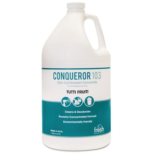 Fresh Products Conqueror 103 Odor Counteractant Concentrate Tutti-frutti 1 Gal Bottle 4/carton - Janitorial & Sanitation - Fresh Products
