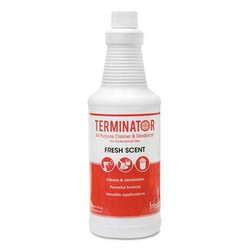 Fresh Products Terminator All-purpose Cleaner/deodorizer With (2) Trigger Sprayers 32 Oz Bottles 12/carton - Janitorial & Sanitation - Fresh