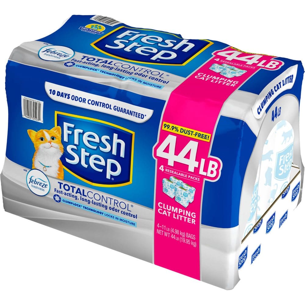 Fresh Step Total Control Scented Litter with Febreze Clumping (44 lbs.) - Cat Litter - Fresh Step