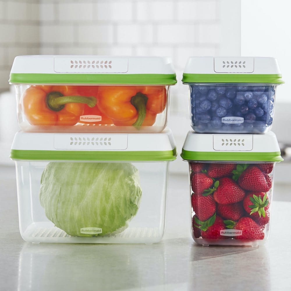 FreshWorks Food Storage Containers 8-Piece Set - Food Storage & Kitchen Organization - FreshWorks