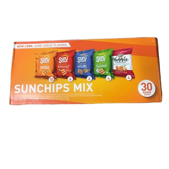Frito Lay Sunchips Mix, 30 Count - ShelHealth.Com