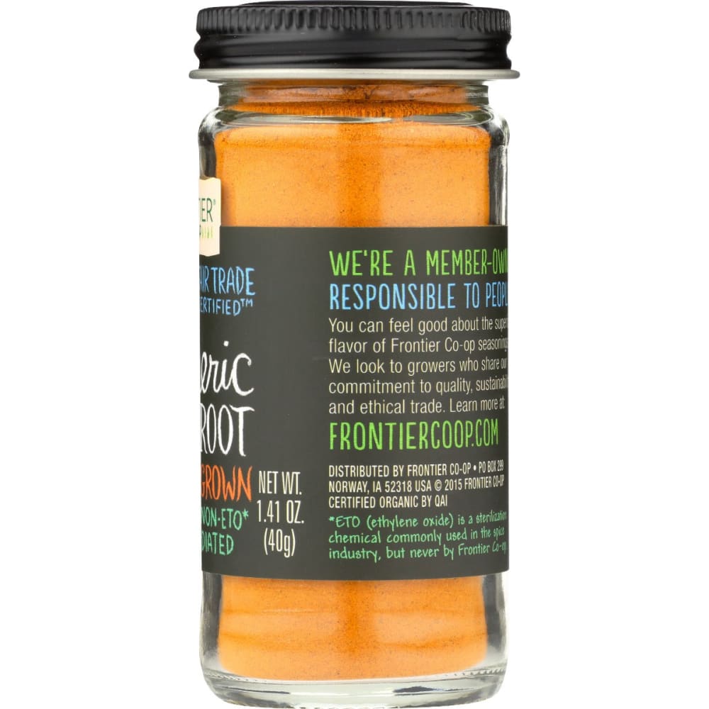 FRONTIER HERB: Organic Tumeric Root Ground Fair Trade 1.41 oz - Grocery > Cooking & Baking > Extracts Herbs & Spices - FRONTIER HERB