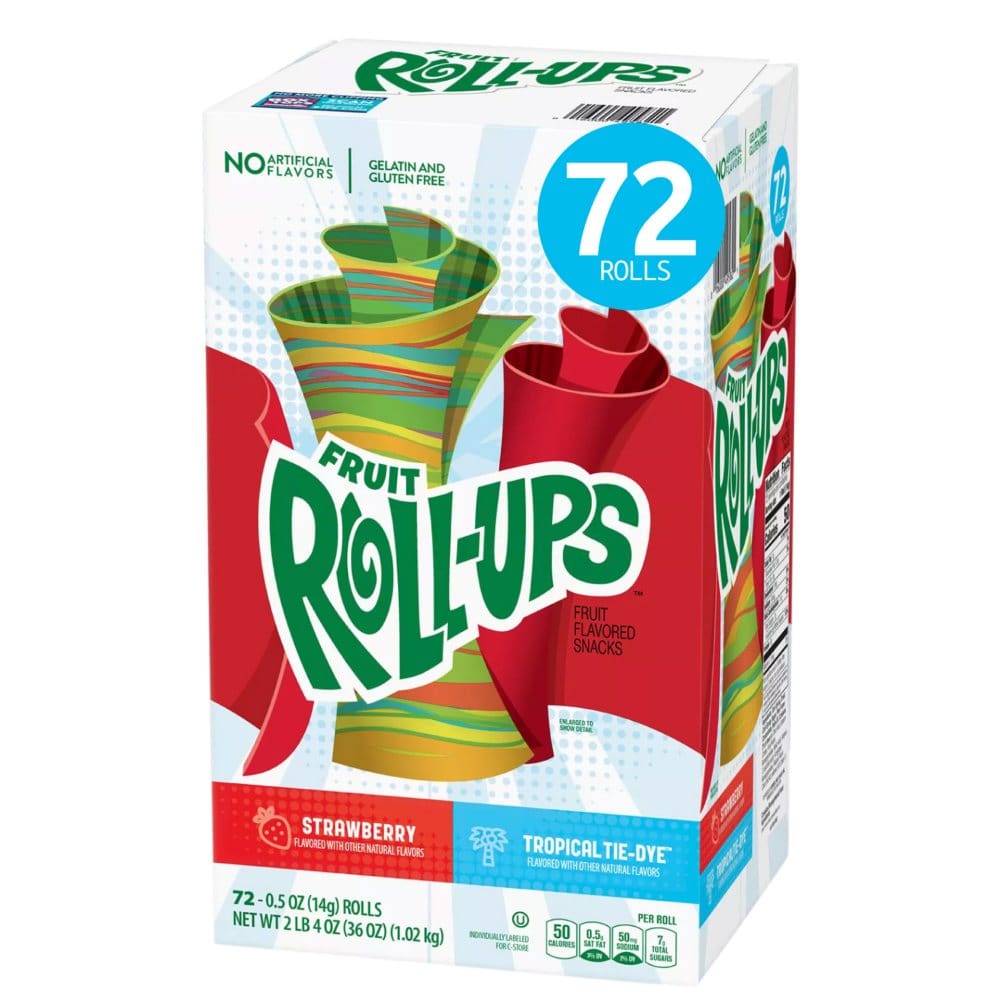 Fruit Roll-Ups Fruit Snacks Variety Pack (0.5 oz. 72 pk.) - Bulk Pantry - Fruit Roll-Ups