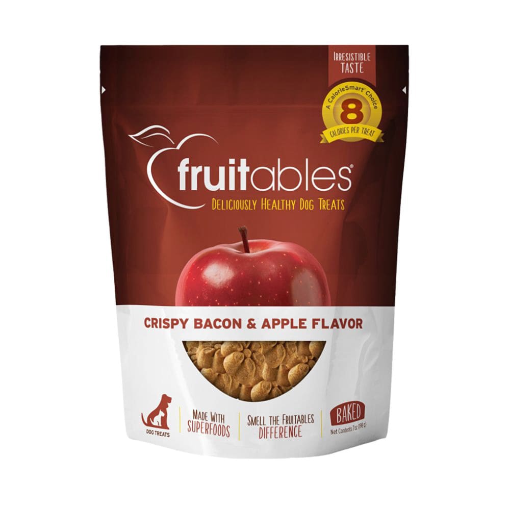 Fruitables Crunchy Baked Dog Treats Crispy Bacon and Apple 7 oz - Pet Supplies - Fruitables