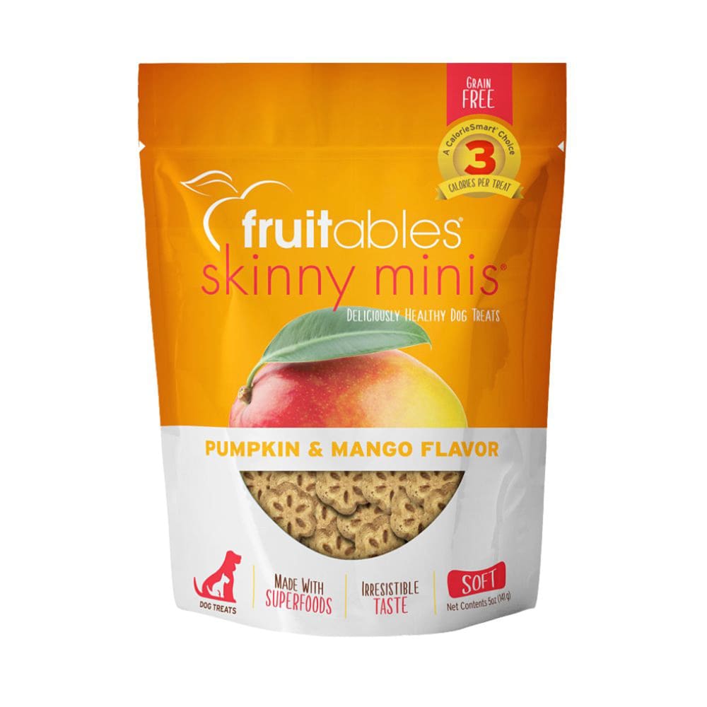 Fruitables Skinny Minis Soft Dog Treats Pumpkin Mango 1ea/5 oz - Pet Supplies - Fruitables