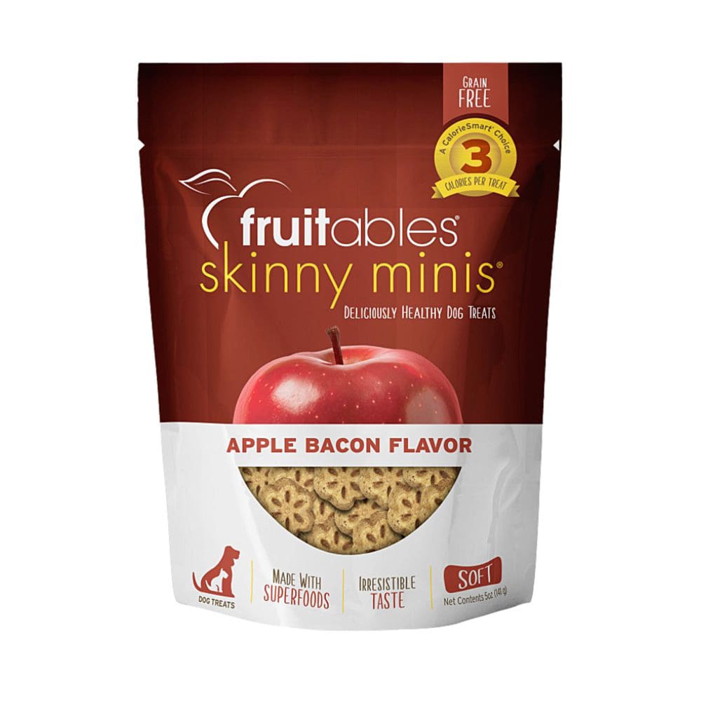 Fruitables Skinny Minis Soft Dog Treats Apple Bacon 1ea/5 oz - Pet Supplies - Fruitables