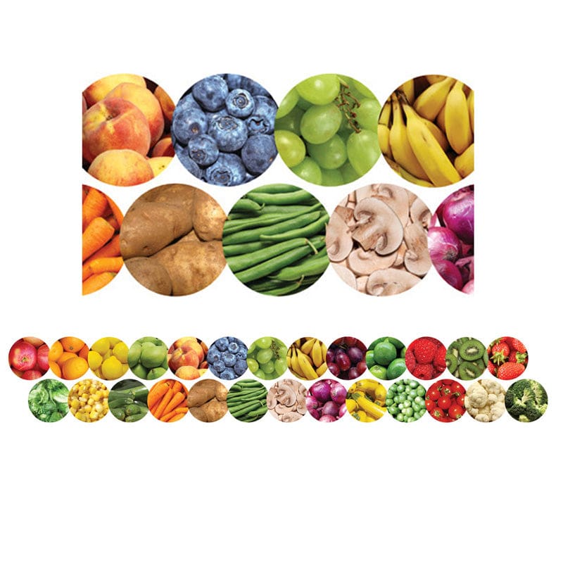 Fruits And Veggies Border (Pack of 8) - Border/Trimmer - Hygloss Products Inc.