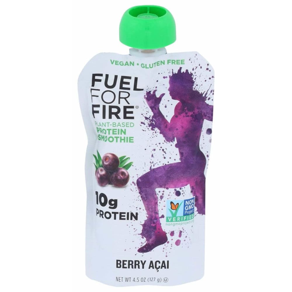 FUEL FOR FIRE FUEL FOR FIRE Berry Acai Plant Protein Fruit Smoothie, 4.5 oz