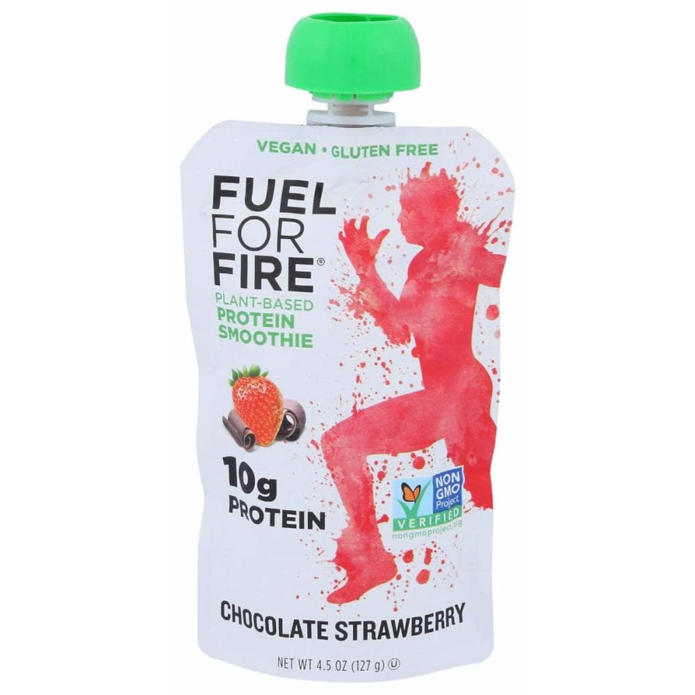 FUEL FOR FIRE FUEL FOR FIRE Chocolate Strawberry Plant Protein Fruit Smoothie, 4.5 oz