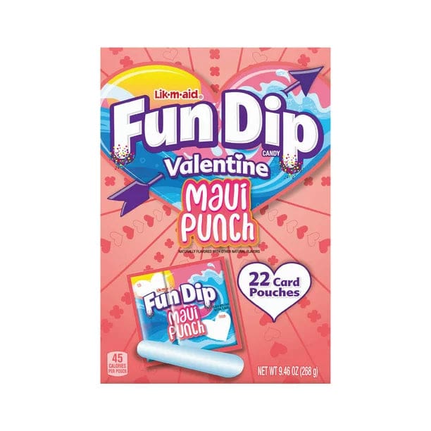 Fun Dip Maui Punch Powder Candy Valentine’s Day Exchange 22 Count - Fun Dip