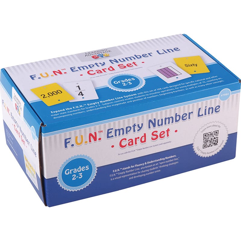 Fun Empty Number Line Cards Only Gr 2-3 - Numeration - Learning Advantage