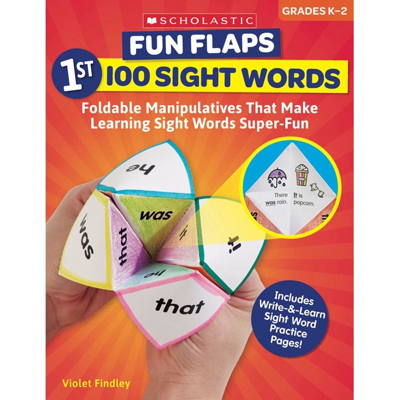 Fun Flaps 1St 100 Sight Wrd (Pack of 6) - Sight Words - Scholastic Teaching Resources