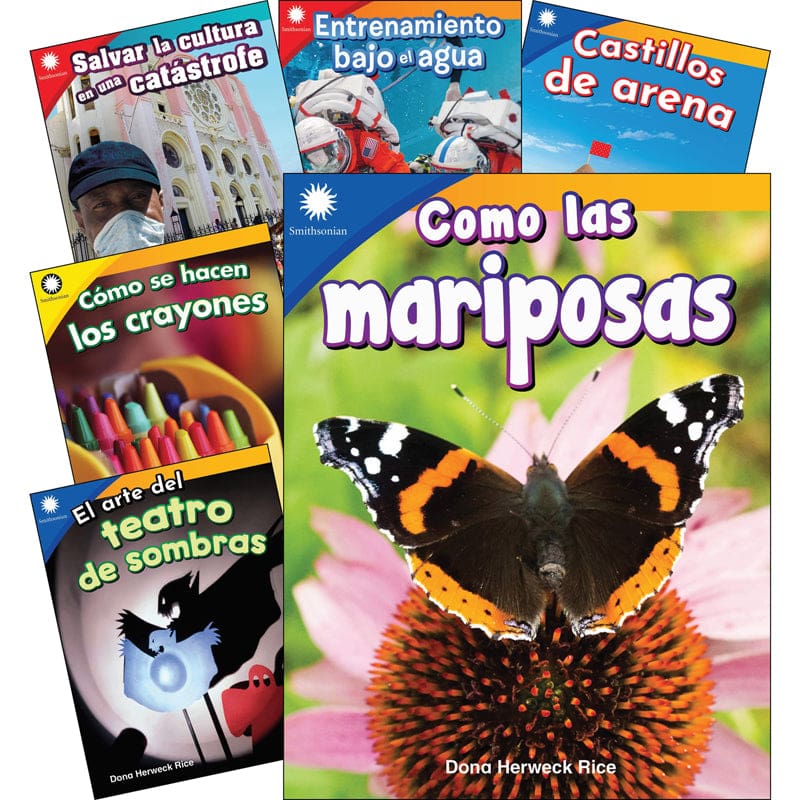 Fun In Action Spanish Grades K-1 6 Book Set Smithsonian Info - Books - Shell Education