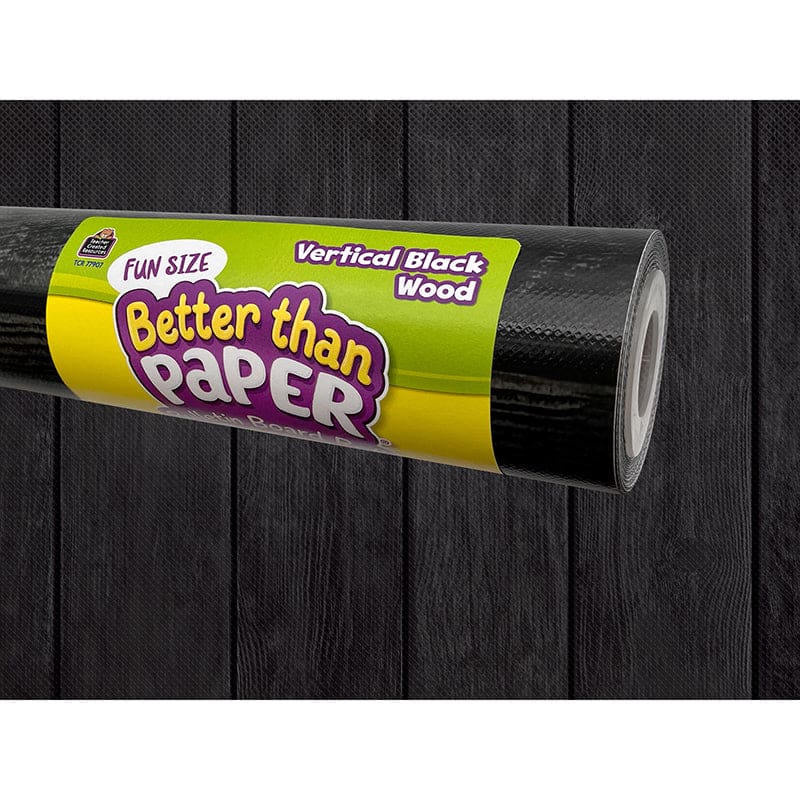 Fun Size Vertical Blk Wood Bb Roll Better Than Paper (Pack of 6) - Bulletin Board & Kraft Rolls - Teacher Created Resources