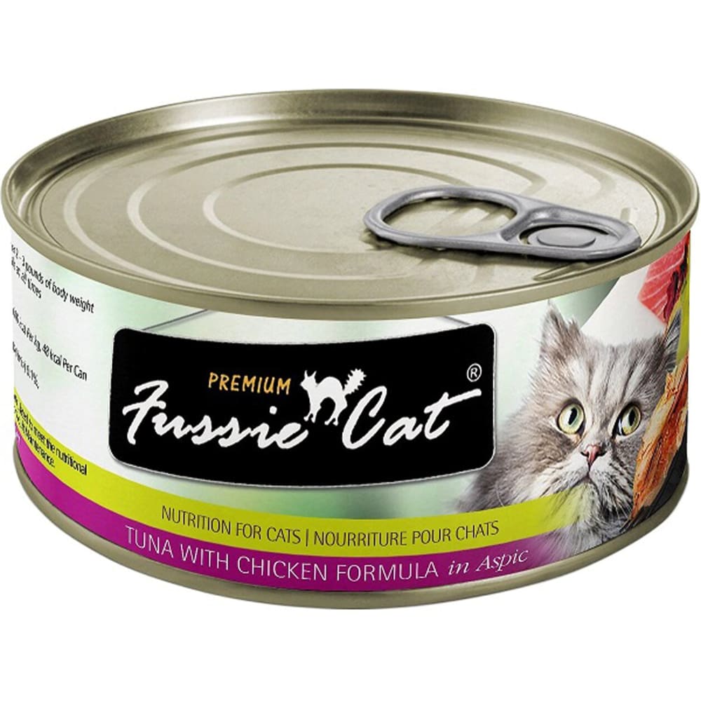 Fussie Cat Premium Tuna Chicken In Aspic 2.82oz/24 Can - Pet Supplies - Fussie