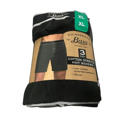 G.H. Bass Mens Knit Boxers 3-Pack.-ShelHealth.Com